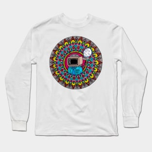 TV Head Mandala Long Sleeve T-Shirt